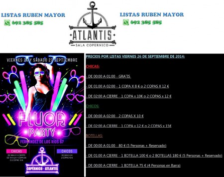 VIERNES 26 DE SEPTIEMBRE DE 2014 - FLUOR PARTY